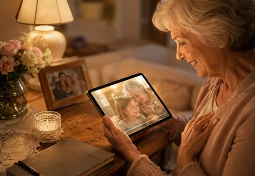 Interface pensée pour les proches et grands-parents